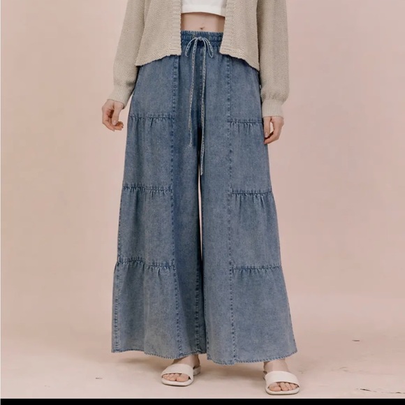 Very J Denim - Very J Blue Wide-Leg denim Pants